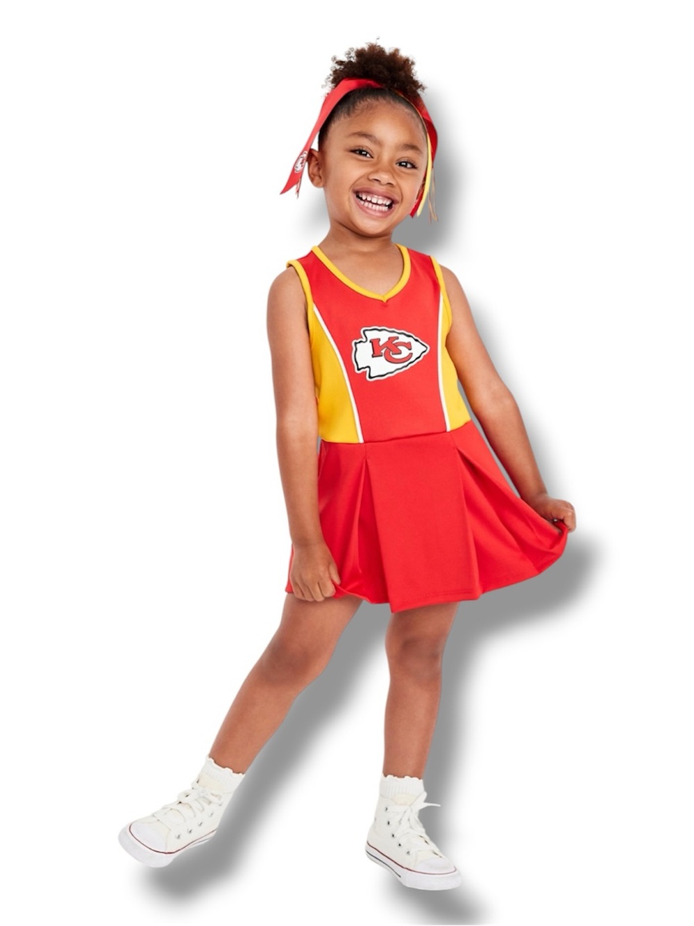 NFL Kansas City Chiefs Cheerleader Graphic Mesh Dress - Size 4T - NWT - Picture 2 of 3